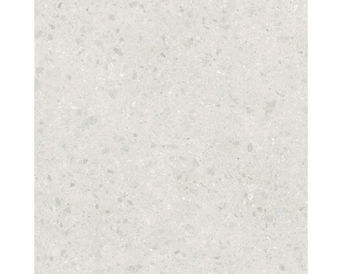 Close-up van een heldere kwartscomposietplaat met gespikkelde textuur.
