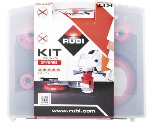 Rubi diamantboor set Drygres Super Pro in opbergdoos