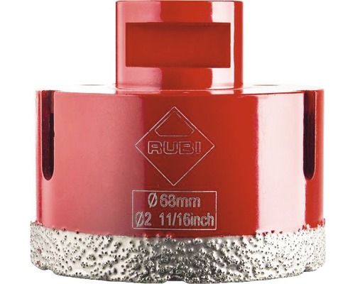 Rubi boorkroon diamant, diameter 68 millimeter
