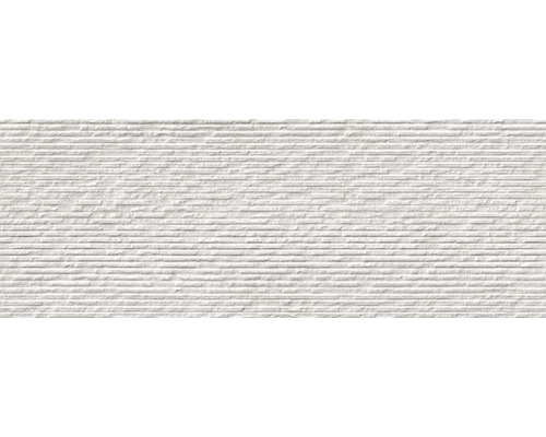 Decoratieve wandbekleding met horizontale groefstructuur.