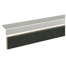 Aluminium traprandprofiel met draagprofiel