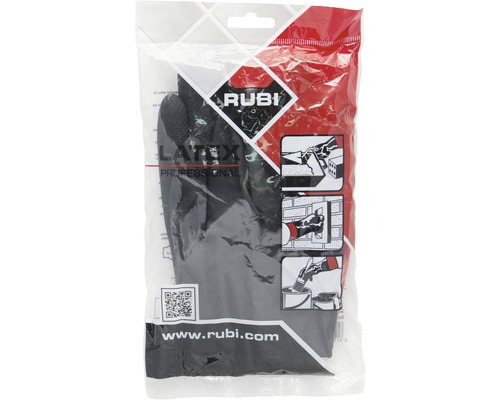 Rubi latex handschoenen in de verpakking