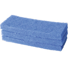 Stapel blauwe schuursponzen