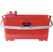 Tegelwasemmer met rollen en Rubi logo