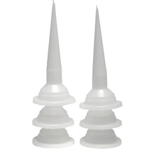 Twee plastic patroontips