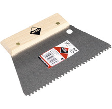 Tegellijm spatel met houten handvat, 18 centimeter