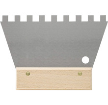 Tegellijm spatel met houten handvat