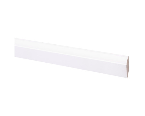 Witte houten kwartrond lijst