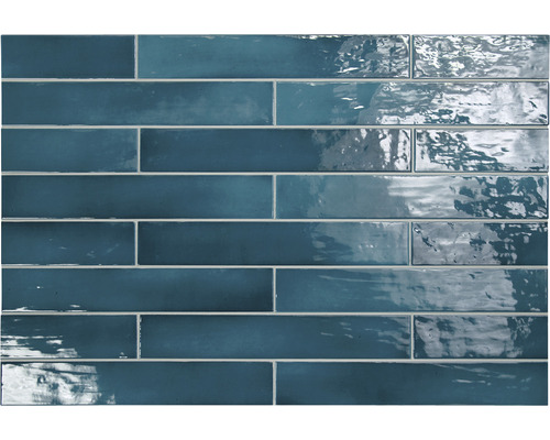 Rechthoekige tegels in blauwe kleur