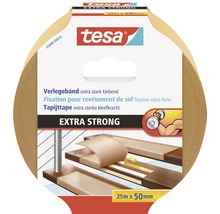 Tesa tapijttape extra sterke kleefkracht 25 meter x 50 millimeter