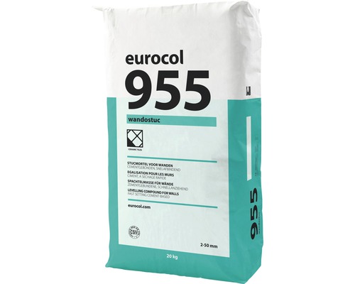 Eurocol 955 muur vulmiddel in een zak van 20 kilogram