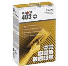 Akkit 403 natuursteen flexibele tegellijm 5 kilogram verpakking