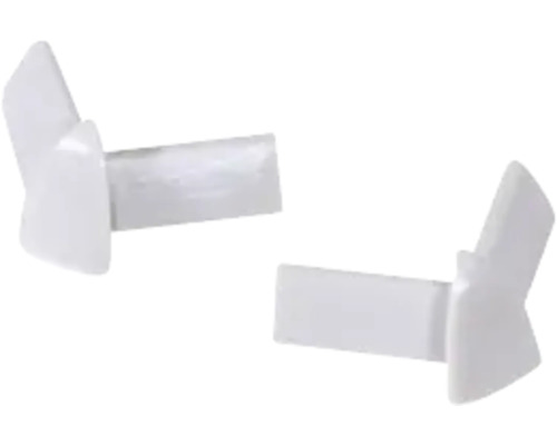 Twee witte hoekstukken