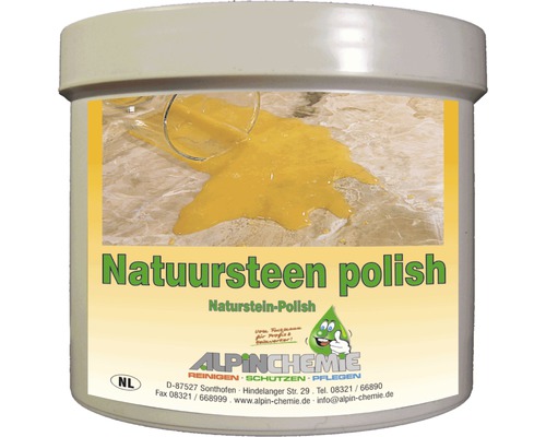 Natuursteen polish in een pot