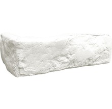 Witte steenstrip met steenlook