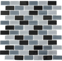 Glazen mozaïektegel in rechthoekige vorm