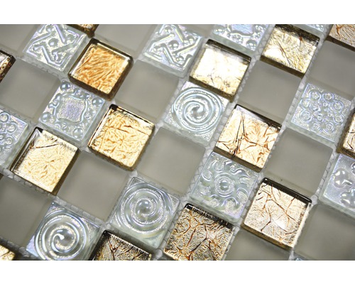 Glasmozaïektegels met patroon