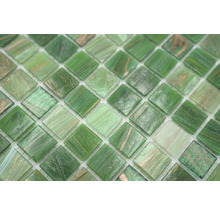 Glazen mozaïektegels in groen