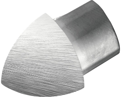 Close-up van een metalen eindstuk met geborstelde afwerking