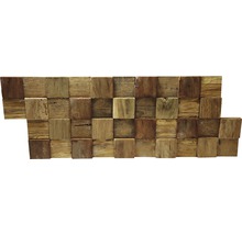 Houten bekleding met vierkante elementen voor wanddecoratie