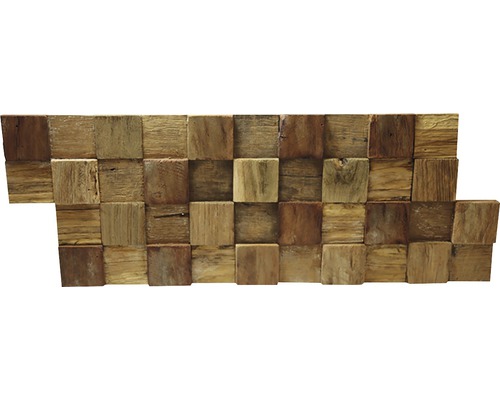 Houten bekleding met vierkante elementen voor wanddecoratie
