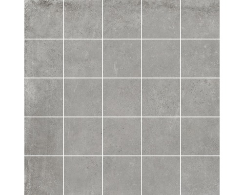 Vierkante, grijze vloertegels met betonlook