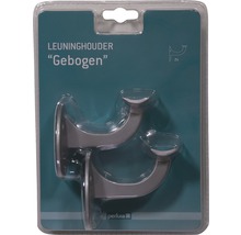 Gebogen leuninghouder in een verpakking van twee stuks