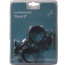 Twee ronde leuninghouders voor wandmontage in verpakking