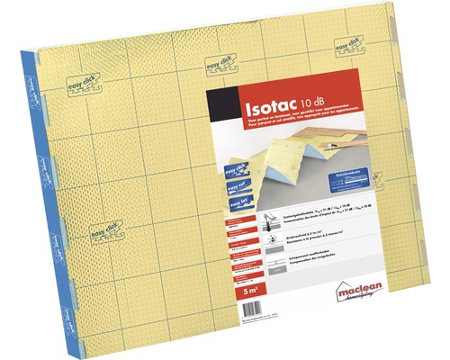 Isotac 10 dB geluidsreductie ondervloer voor laminaat en parket