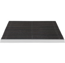 Deurmat met geribbelde oppervlakte en aluminium frame