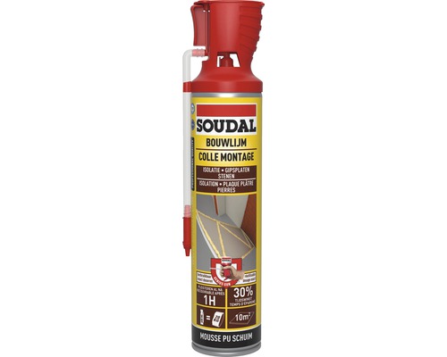 Soudal bouwlijm voor isolatie, gipsplaten en stenen