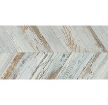 Decoratieve houten vloertegel in visgraatmotief
