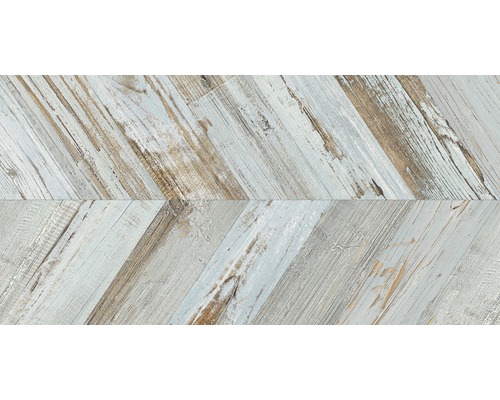 Houten vloer in visgraatpatroon