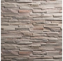 Muurdecoratie met horizontale steenelementen