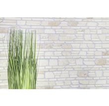 Natuurstenen wandbekleding met kunstgras