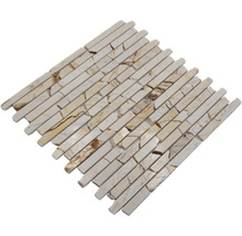 Mozaïektegel van natuursteen, beige-bruin, voor wanddecoratie