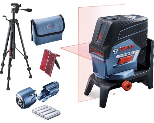 Bosch Logo Kruislijnlaser met statief, tas, batterijen en accessoires
