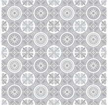 Tegelpatroon met geometrische en bloemmotieven