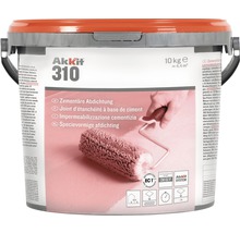 Akkit 310 cementafdichting in emmer van 10 kilogram met verfroller