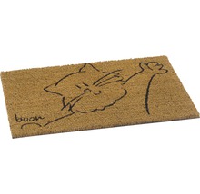Deurmat met kattenmotief en belettering