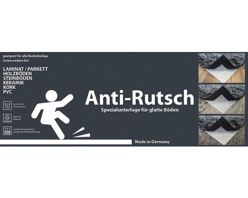 Antislip onderlaag voor laminaat, parket, houten vloeren, stenen vloeren, keramiek, kurk en PVC vloeren, geschikt voor vloerverwarming, gemaakt in Duitsland.