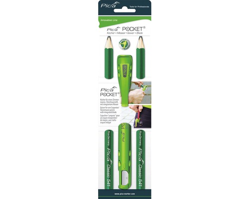 Pica Pocket koker met mes en timmermanspotlood
