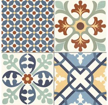 Decoratieve tegels met geometrische en bloemmotieven