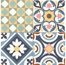 Decoratieve tegels met geometrische en bloemmotieven