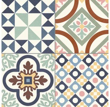 Decoratieve tegels met geometrische en florale patronen voor wand- en vloerontwerp