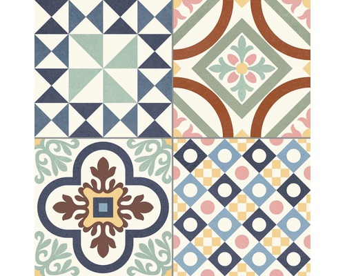 Decoratieve tegels met geometrische en florale patronen voor wand- en vloerontwerp