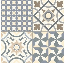 Tegelpatroon met geometrische en florale elementen