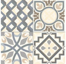 Tegels met geometrische en bloemmotieven