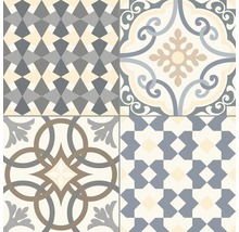 Decoratieve tegels met geometrische en florale patronen