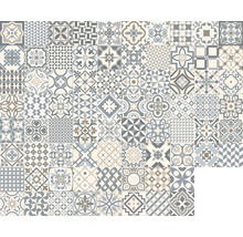 Patroon van verschillende tegels met geometrische en bloemmotieven